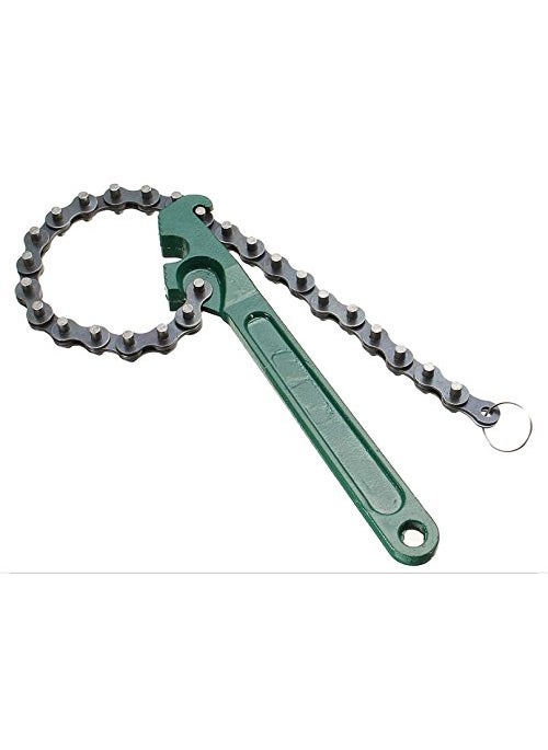 Digital Craft Digital Craft Round 9 Inch MultiPurpose Motorcycle Car Engine Oil Filter Chain Wrench Spanner Removal Tool 225 Single Sided Adjustable Wrench with Hand Gloves  - Image 2