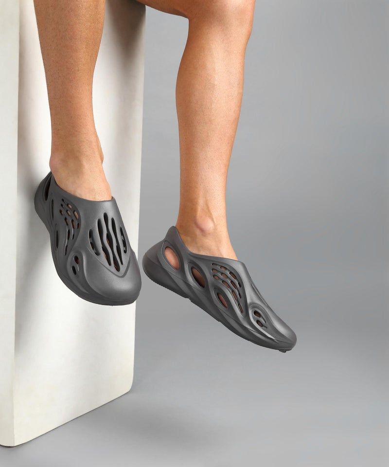 Aqualite NEO-155 Clogs for Men | Lightweight EVA Comfortable Slip-On Footwear | Durable Anti-Slip Men’s Clogs, Travel & Casual Use Grey - Image 5