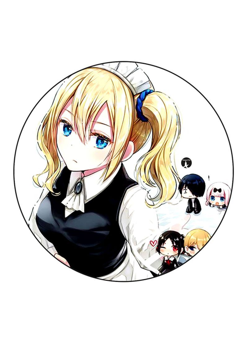 RKN Anime Kaguya Sama Love Is War Printed Large Pin Multicolour - Image 1