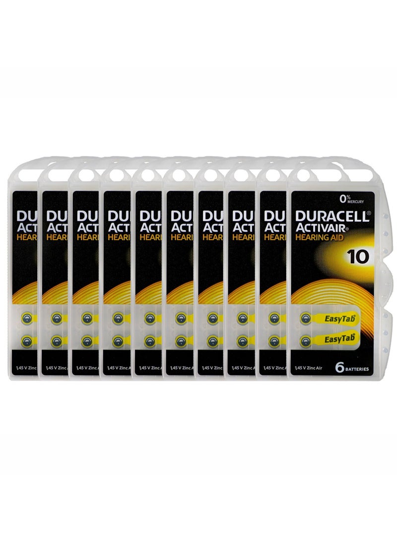 Duracell 60x Duracell Activair Hearing Aid Batteries (Size 10) Zinc-Air 1.45V Mercury Free - Image 2