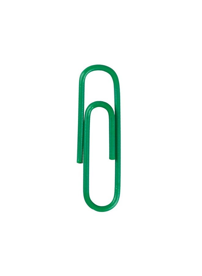 جام بايبر مشابك ورق قياسية ملونة من JAM PAPER - عادية مقاس 1 بوصة - مشبك ورق أخضر - 100 مشبك/عبوة - Image 3