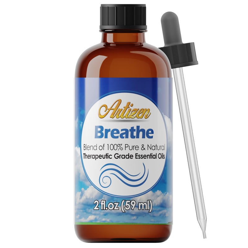 Artizen Breathe Blend Essential Oil Therapeutic Grade - Undiluted, Pure & Natural 2oz Aromatherapy - Image 1