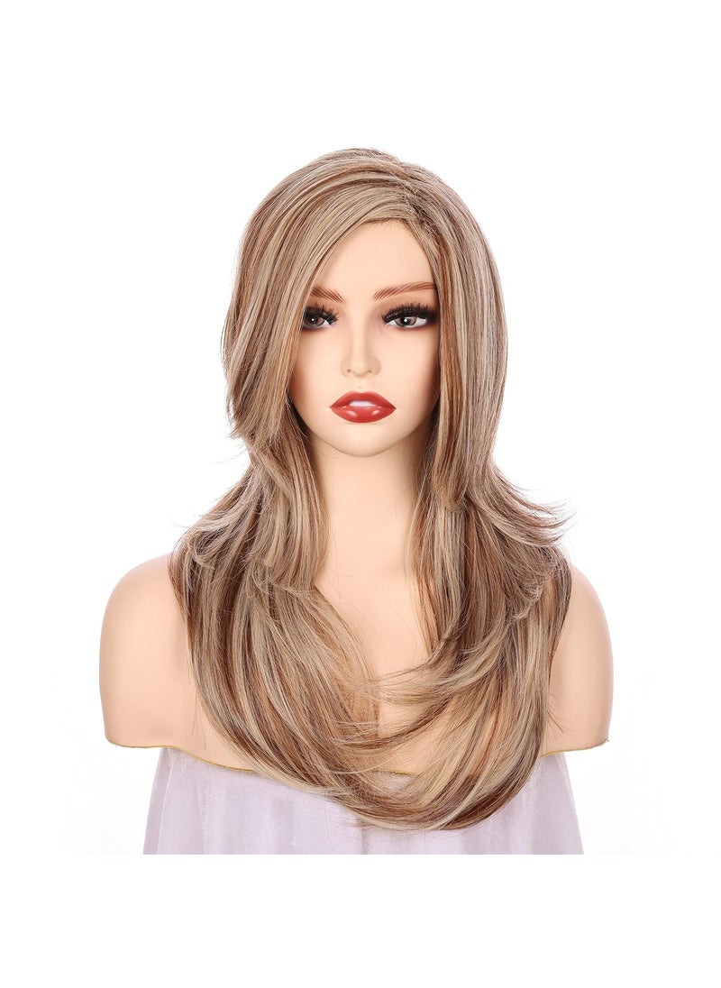 OneDor Onedor Full Head Beautiful Long Curly Wave Stunning Wig Charming Curly Costume Wigs with Fringe (RL16/88) 
