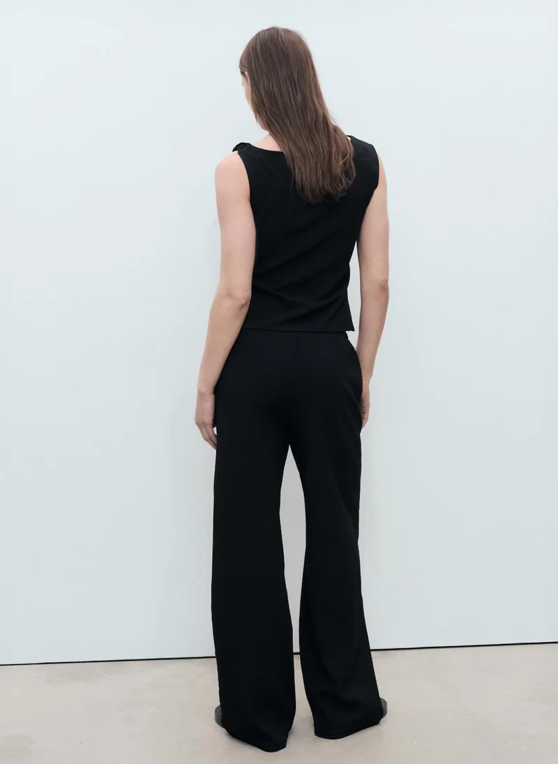 مانجو Straps Asymmetrical Draped Top