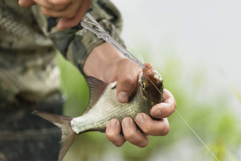 Stainless Steel Long Nose Fishing Pliers With Hook Remover And Braid Cutter For Freshwater And Saltwater Fishing - Image 2