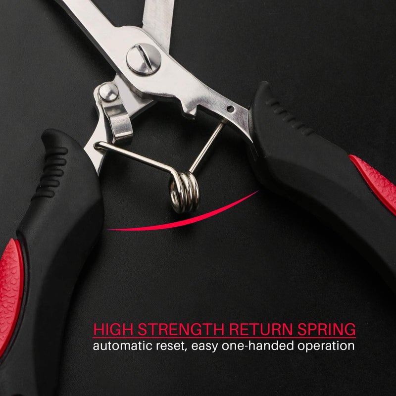 Stainless Steel Long Nose Fishing Pliers With Hook Remover And Braid Cutter For Freshwater And Saltwater Fishing - Image 5