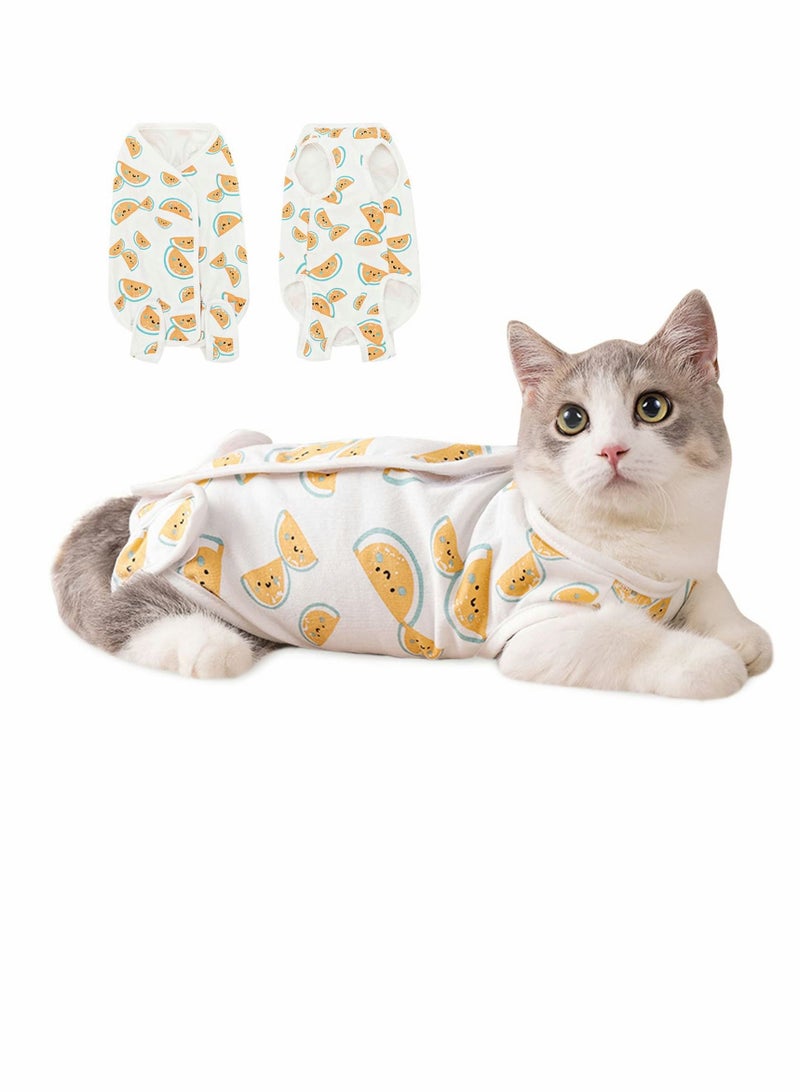 Surgical Recovery Suit for Cats,  12-15 lb Cat Recovery Suit Professional Onesie for Abdominal Wounds Surgery Protector, Alternative to Cone After Spay Neutering for Female Male Pets - Image 1
