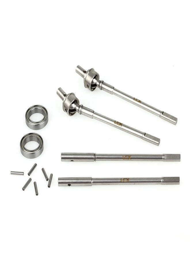 LCX Racing 1/10th RC Crawler Car Stainless Steel Front Portal Axle Internal CVD Drive Shaft Rear Portal Axle Drive Shaft for Axial SCX10 II AR44 Axle Portal Axles, Upgrades Parts Accessories - Image 5