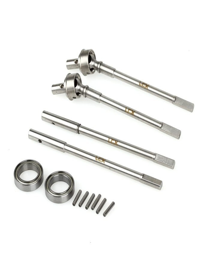 LCX Racing 1/10th RC Crawler Car Stainless Steel Front Portal Axle Internal CVD Drive Shaft Rear Portal Axle Drive Shaft for Axial SCX10 II AR44 Axle Portal Axles, Upgrades Parts Accessories - Image 2