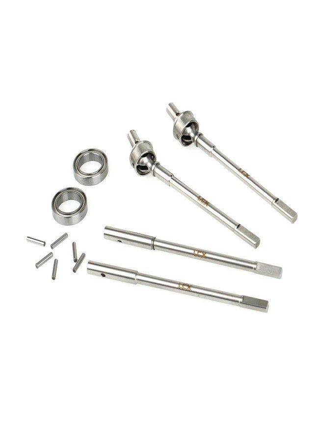 LCX Racing 1/10th RC Crawler Car Stainless Steel Front Portal Axle Internal CVD Drive Shaft Rear Portal Axle Drive Shaft for Axial SCX10 II AR44 Axle Portal Axles, Upgrades Parts Accessories - Image 4