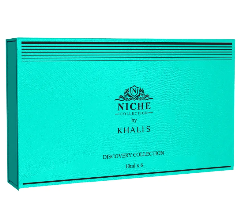 NICHE PERFUMES Khalis Niche Discovery Collection Perfume Set for Men and Women, TURQUOISE, 6 Fragrances, 10ml Each by NICHE PERFUMES