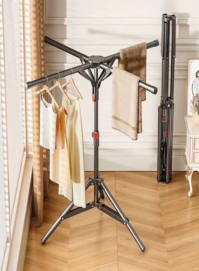 ZEESQUARE Clothes Drying Rack adjustable Stand for Garments rack Adjustable and Foldable Laundry Drying Rack  - Image 1