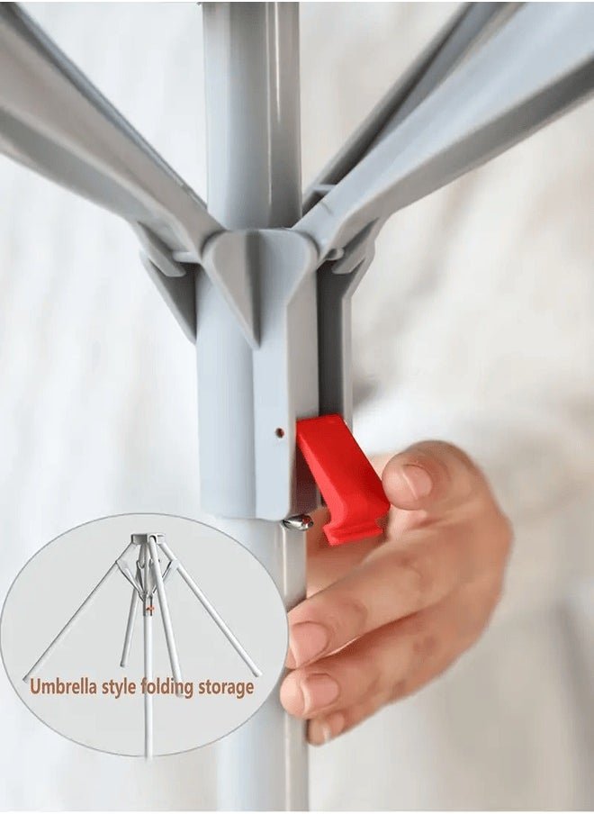 ZEESQUARE - Clothes Drying Rack adjustable Stand for Garments rack Adjustable and Foldable Laundry Drying Rack - Image 1