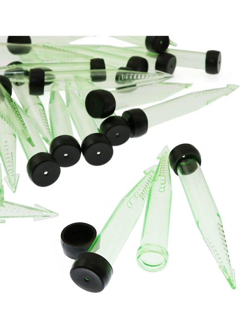 Aikanbo 10 Pcs Floral Water Tubes，Rose Flower Water Tubes，Floral Water Tubes with Anchor Pick/Vials and Flower Guide Booklet，for Flower Arrangements，Includes Rubber Cap with Hole for Flower stem  - Image 4