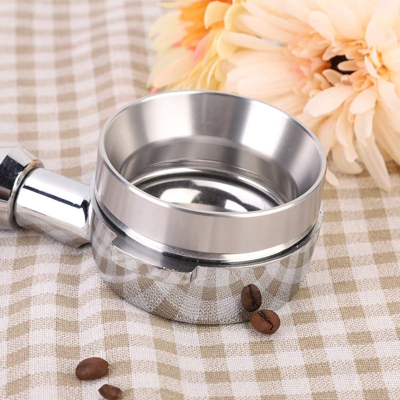 Agatige 58mm Espresso Dosing Funnel, Magnetic Aluminum Alloy Coffee Powder Dosing Ring Espresso Funnel Coffee Machine Accessories for Home Cafe, Silver - Image 5