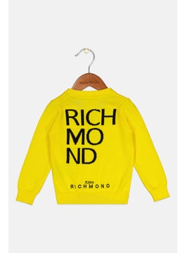 JOHN RICHMOND Toddlers Girl Brand Logo Long Sleeve Sweatshirt, Yellow  - Image 2