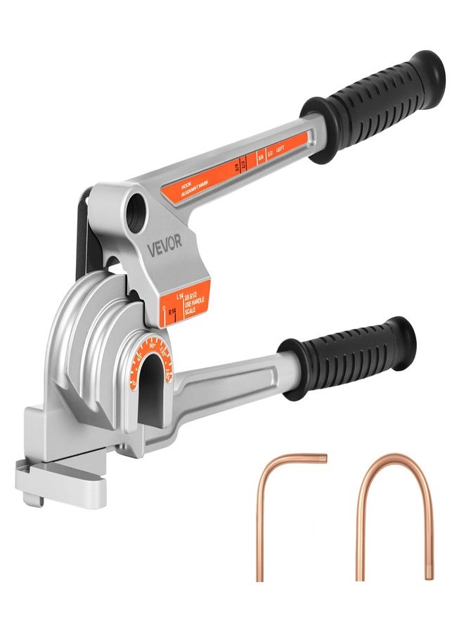 VEVOR Pipe Tube Bender, 1/4", 3/8", 1/2" OD, 3 in 1 Manual Level Tube Bender, 180° Copper Aluminum Pipes Bending Tools for HVAC Air Conditioning - Image 1