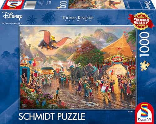 Schmidt Games 59939 Thomas Kinkade Disney Dumbo Jigsaw Puzzle 1000 Pieces - Image 5