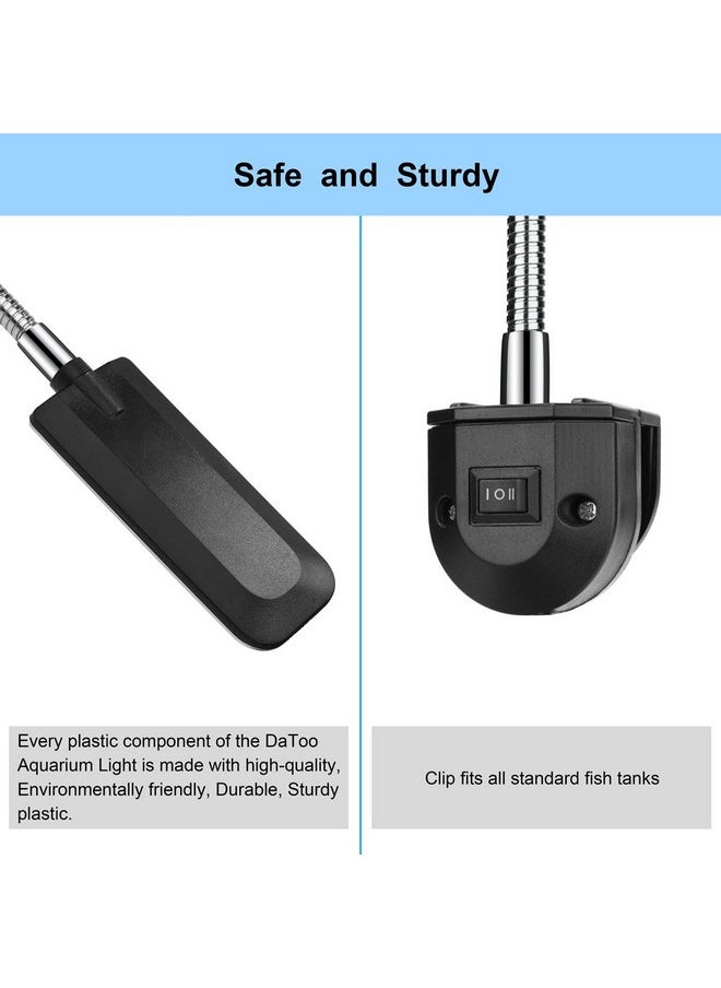 DATOO - Aquarium Light Small Led Clip Light For Fish Tank, 1 Yr Warranty - Image 1