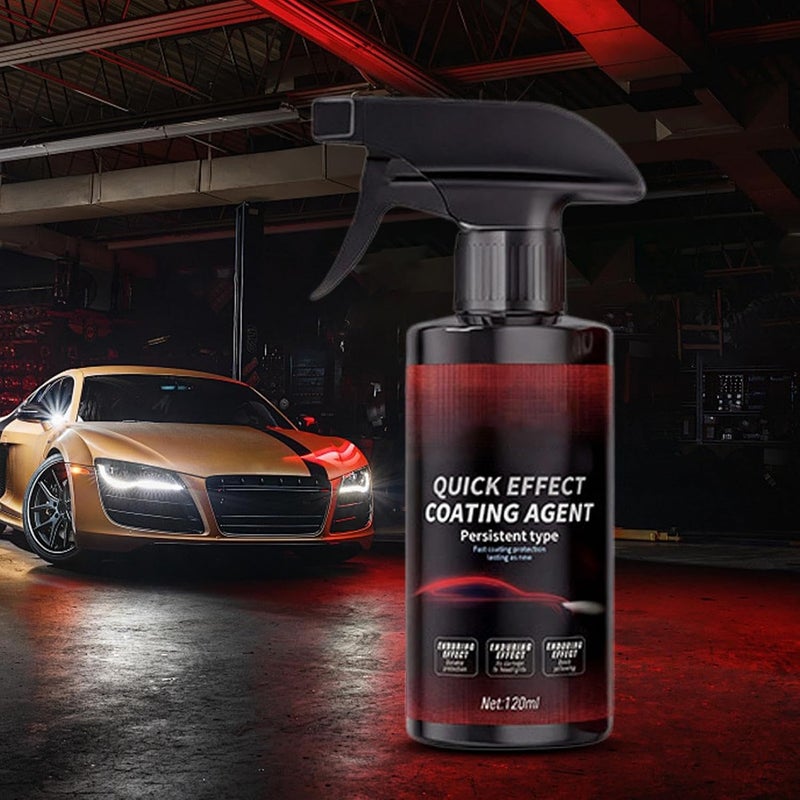 Quick Effect Coating, 120 ml Multifunctional Fast Agent in Waterless Sprayer, for Car Scratches – For Detailed Polishing and Washing - Image 3