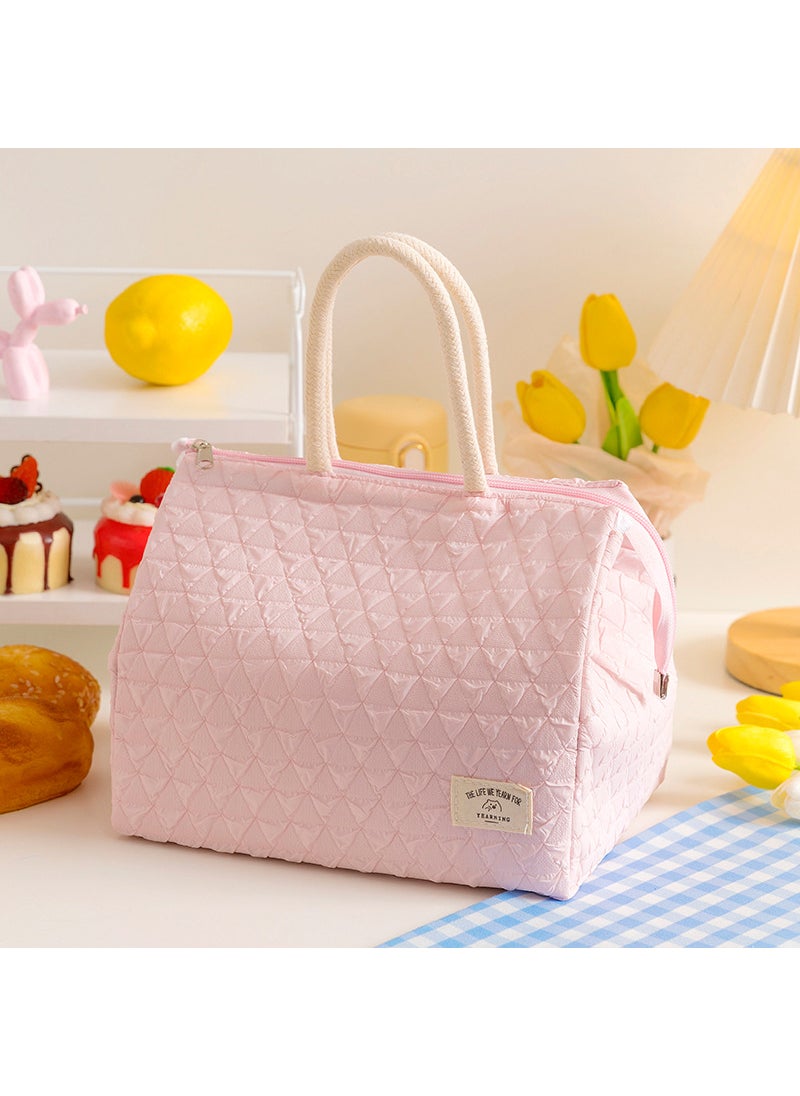 Generic Insulated Lunch Bag for Students Pink 