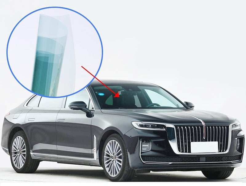HOME13™ Window Solar Control Tint Film for Car 99% Anti UV Heat Instalation Window Film, Sun Blocking Film for Car Windshield (50cmx200cm, Light Green 35%) - Image 2