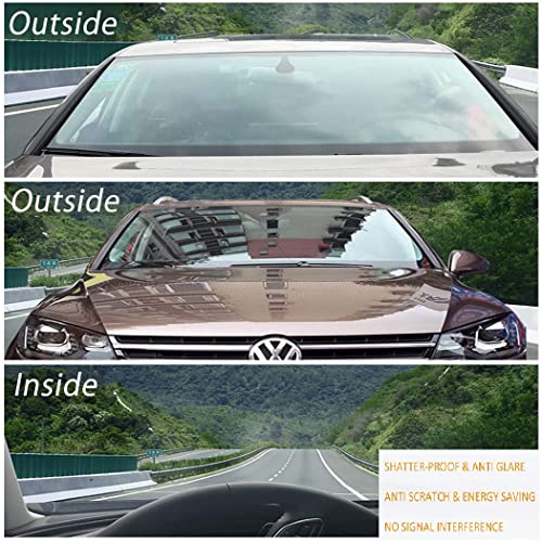 HOME13™ Window Solar Control Tint Film for Car 99% Anti UV Heat Instalation Window Film, Sun Blocking Film for Car Windshield (50cmx200cm, Light Green 35%) - Image 3