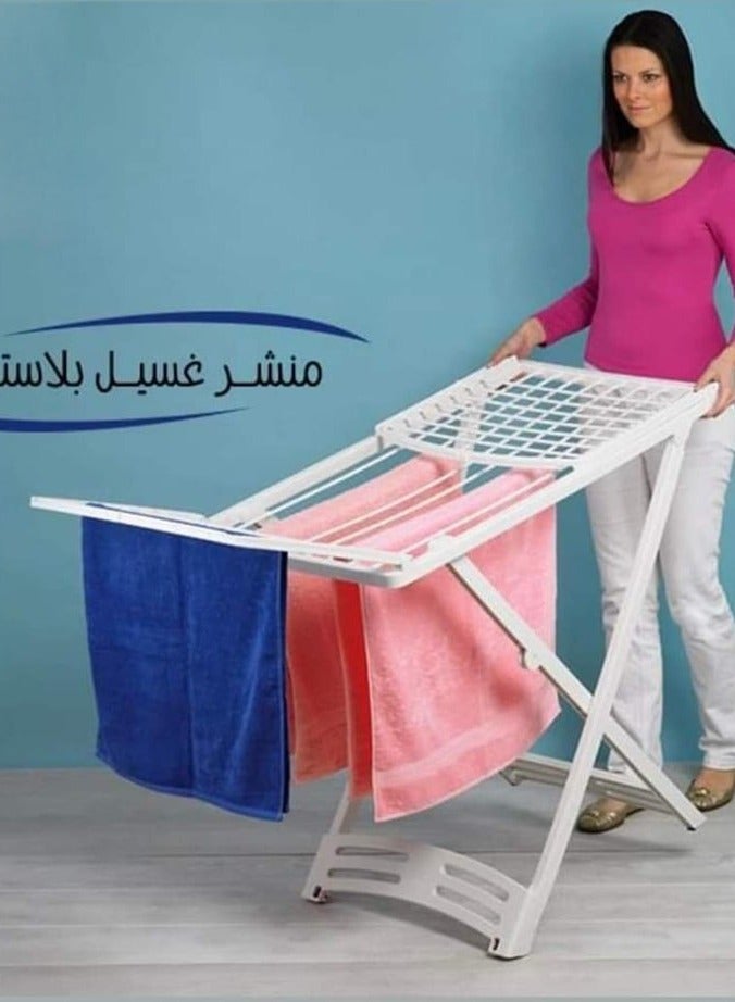 Plastic clothes rack - lightweight and easy to fold | An ideal solution for drying clothes anywhere AR - Image 4