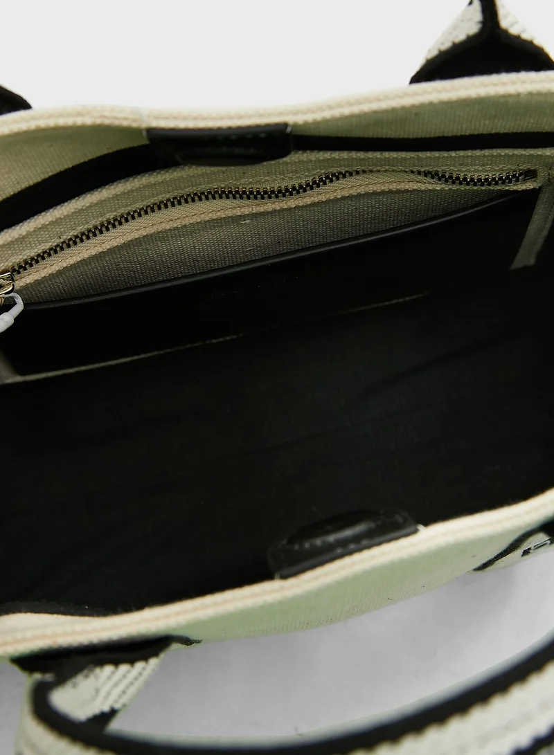 Ted Baker Georjea Branded Webbing Canvas Small Tote