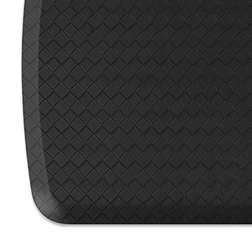 GelPro GelPro Elite Premier Gel  Foam AntiFatigue Kitchen Floor Comfort Mat 20 x 48 Basketweave Black 
