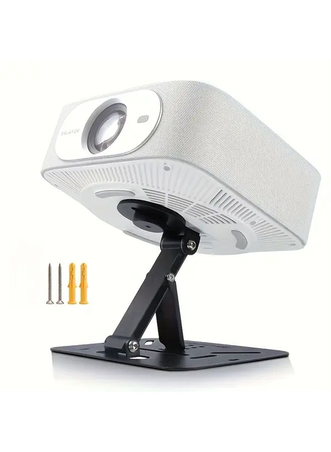 Silvery 3 In 1 Portable Projector Stand With Adjustable Tripod Foldable Compact Design - Image 3