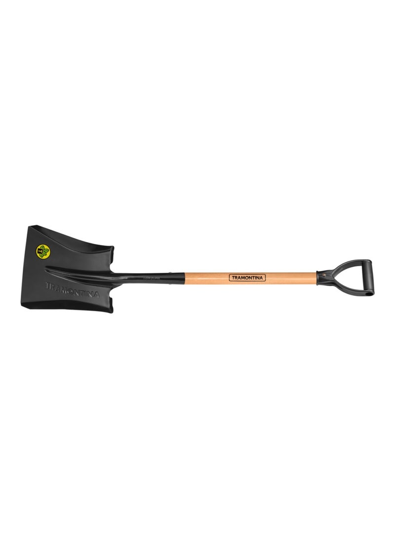 TRAMONTINA Square Mouth Shovel with 71cm Wood Handle - Image 1