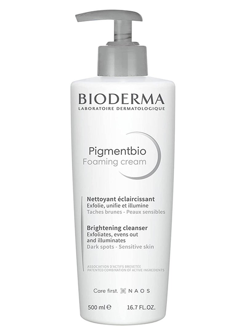 Bioderma Pigmentbio Foaming Cream Face Wash 500ml - Image 1