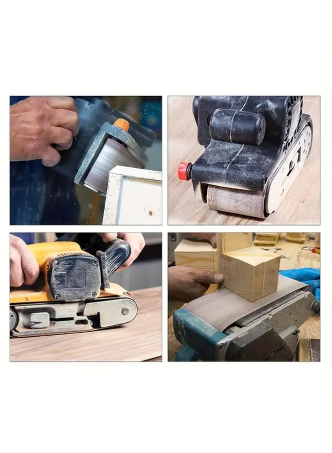 4x24 بوصة حزام سنفرة 600x100 مم ورق صنفرة أكسيد الألومنيوم حبيبات 60 للخشب والمعادن والدهانات - Image 4