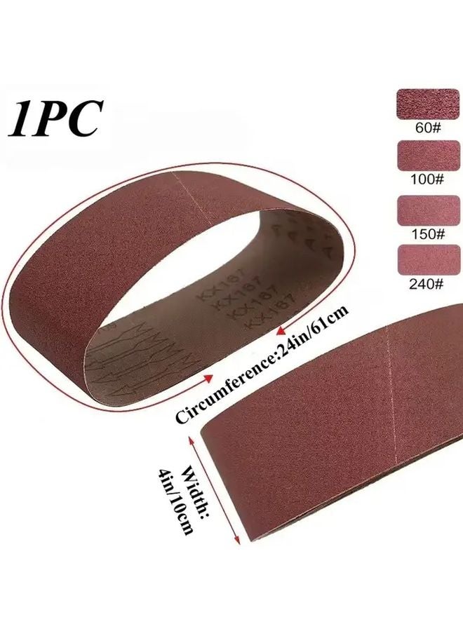 4x24 بوصة حزام سنفرة 600x100 مم ورق صنفرة أكسيد الألومنيوم حبيبات 60 للخشب والمعادن والدهانات - Image 3