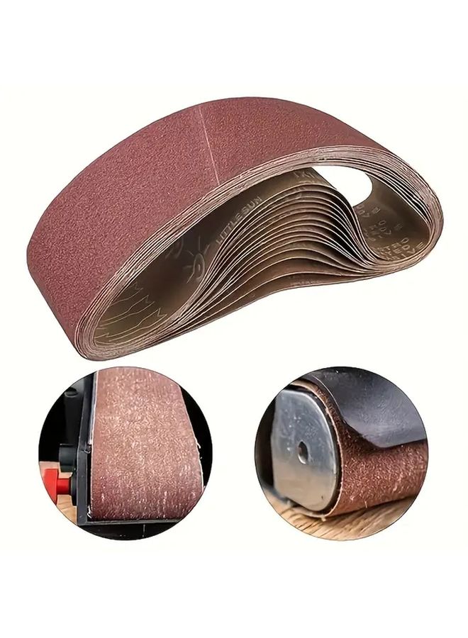 4x24 بوصة حزام سنفرة 600x100 مم ورق صنفرة أكسيد الألومنيوم حبيبات 60 للخشب والمعادن والدهانات - Image 5