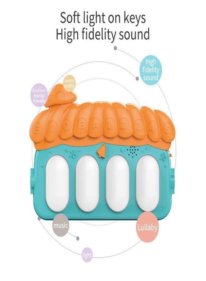 D M Mart Musical Keyboard Baby Play Gym Mat | Kick & Play Piano Activity Gym with Fitness Rack | Multi-Function Baby Activity Mat with Music, Lights & Toys | Infant Tummy Time Exercise Mat (Multicolor)(Pack-1) - Image 3