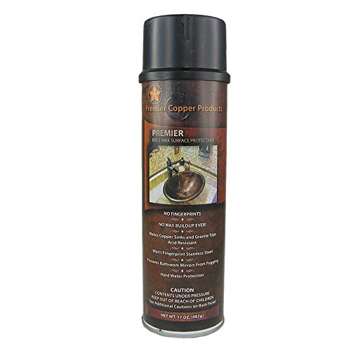 Premier Copper Products W900-WAX Copper Sink Wax Protectant, Clear - Image 1