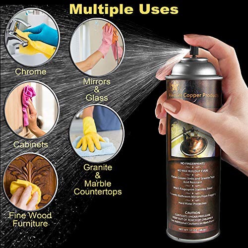 Premier Copper Products W900-WAX Copper Sink Wax Protectant, Clear - Image 5