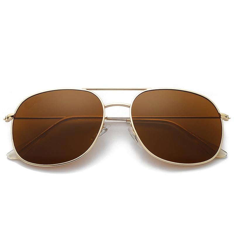 Police RB Men's Cycling Glasses Men's Sunglasses Metal High-end Sunglasses Gold Frame with Brown Lenses - Image 3