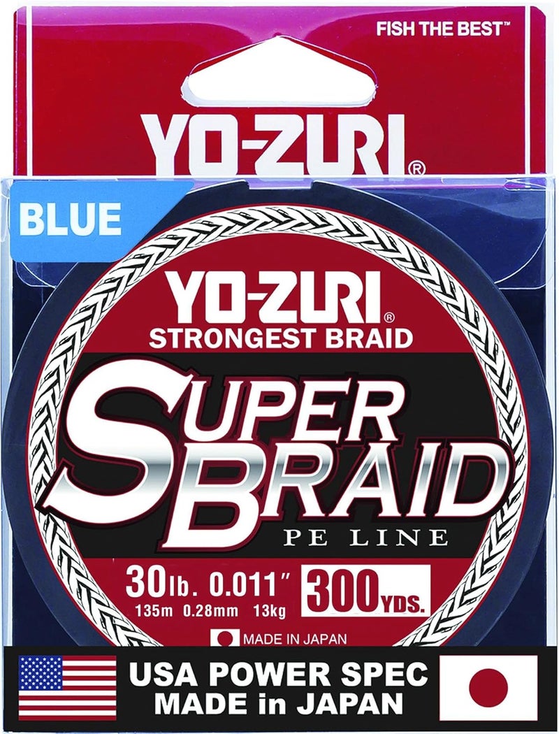 Yo-Zuri Super Braid PE Fishing Line - 30 lb, 300 yds, Blue - Image 2