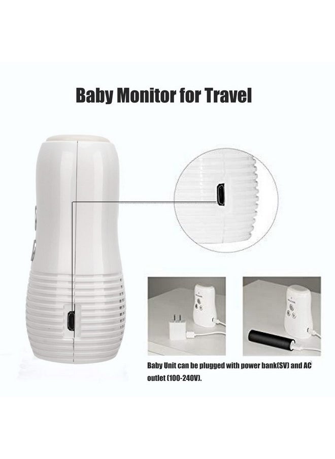 ciciglow - DM221 Audio Baby Monitor, 1000ft Range, Vibrating Sound Alert, Talk Back Intercom, Night Light, Noise Detection, Two Way Intercom, Point to Point (U.S. - Image 1