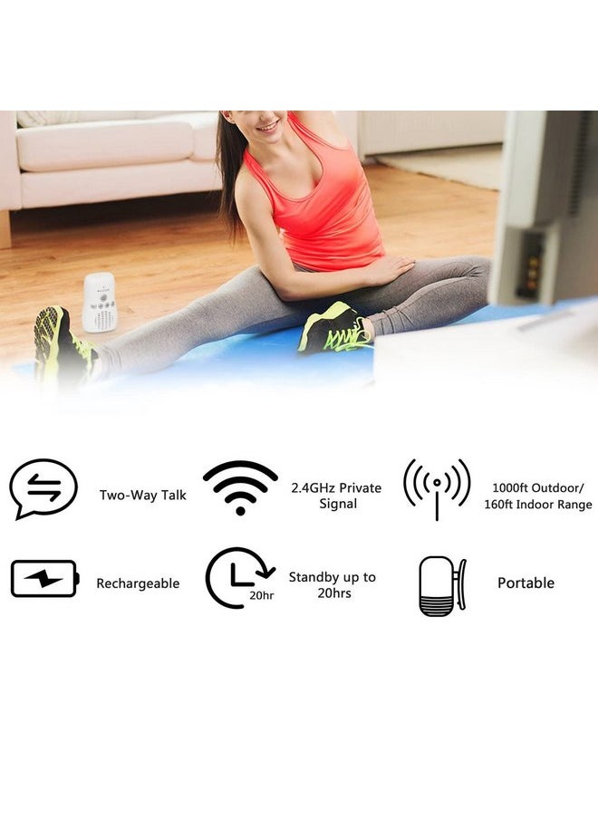 ciciglow - DM221 Audio Baby Monitor, 1000ft Range, Vibrating Sound Alert, Talk Back Intercom, Night Light, Noise Detection, Two Way Intercom, Point to Point (U.S. - Image 1
