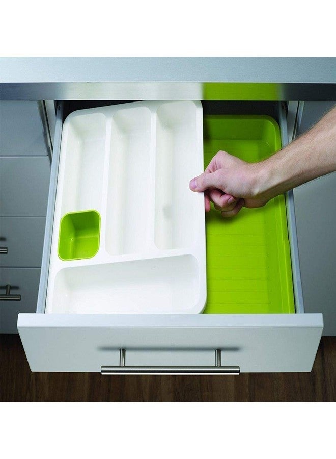 Anugrah Mart Drawer Store Expandable Cutlery Tray - Green - Image 3