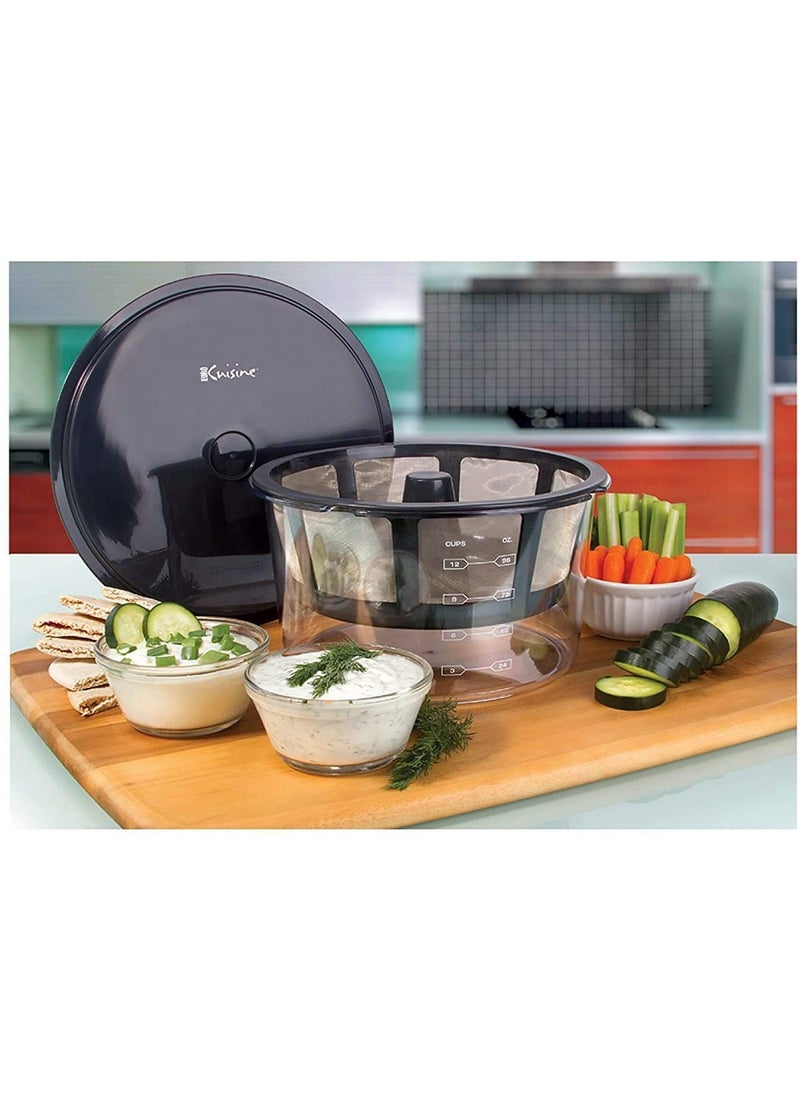 Euro Cuisine - Euro Cuisine GY60 Greek Yoghurt Maker with Ultra Fine Mesh Stainless Steel Strainer Basket - Image 1