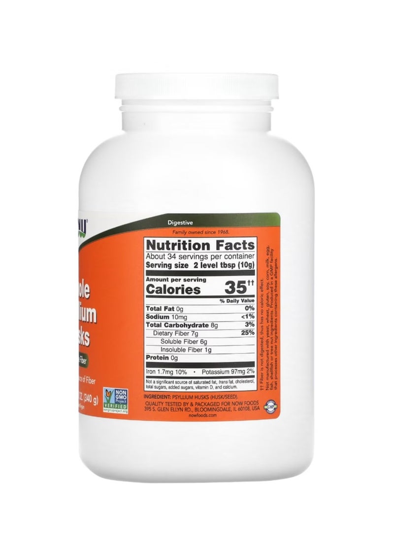 now Whole Psyllium Husks 12 oz (340 g) - Image 2