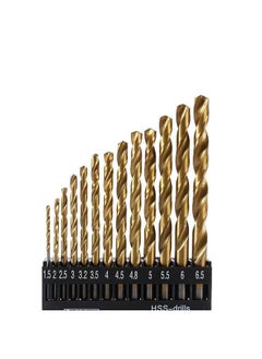 Cobalt Steel Extremely Heat Resistant Twist Drill Bits with Straight Shank Set of 13pcs to Cut Through Hard Metals Such as Stainless Steel and Cast Iron - pzsku/Z862BAAF51B84310EF9ECZ/45/_/1736927978/470a22d7-1eeb-459f-9f6b-234255c66b3c