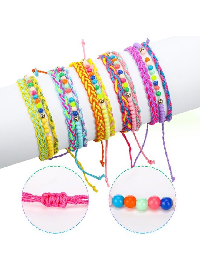 Sureio 24 Pcs Colorful Friendship Bracelets Letter Heart Smile Bracelets Surfer Bracelets Stretch Beaded Kids Bracelet for Girls Women Back to School Tween Girl Party Favors(Paracord Style) - Image 5