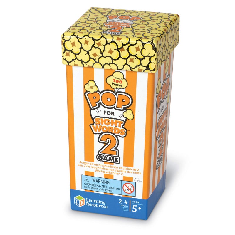 Learning Resources Learning Resources Pop for Sight Words 2 Game, Homeschool, Early Vocabulary and Phonics Classroom Game, 100 Pieces, 2-4 Players, Ages 5+ - Image 4