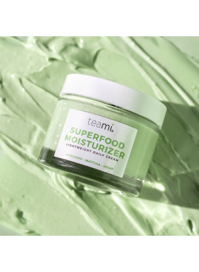 Teami Superfood Moisturizer Lightweight Daily Cream (Avocado, Matcha, Squalane) 60ml - Image 2